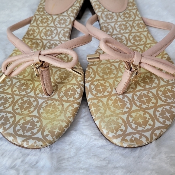 KATE SPADE Leather Printed Flip Flops - Picture 5 of 8